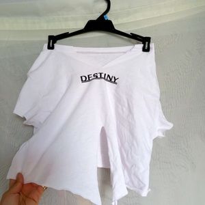 “Destiny” SHEIN crop top 🤍